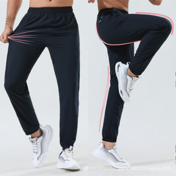 Custom  Loose High Elastic Track Pants Sports Pants Jogger Mens Summer Wide Leg Pants Trousers